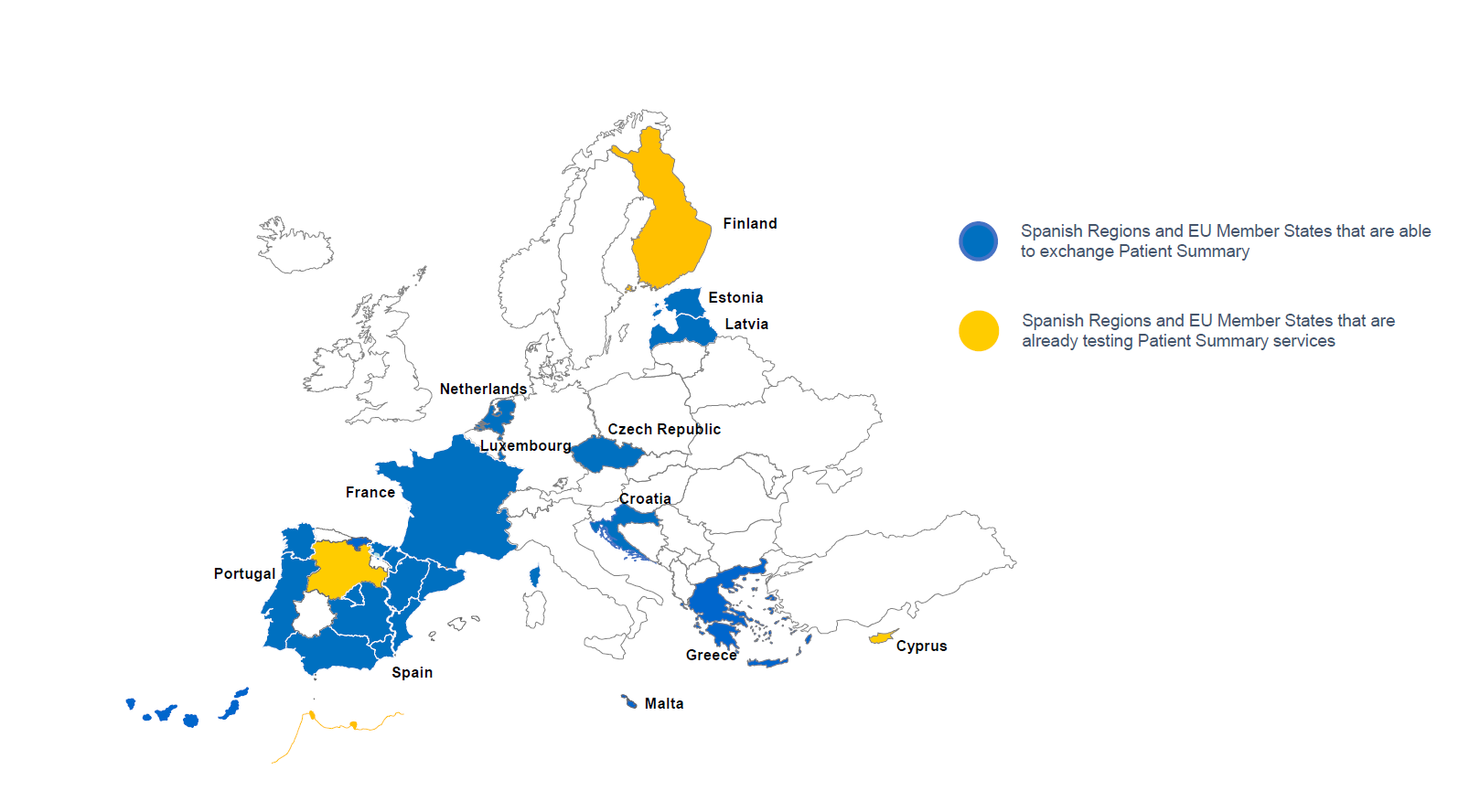 Map patient summary