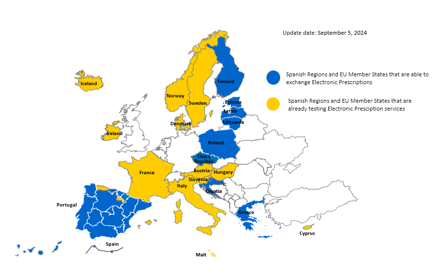 Mapa receta interoperabilidad europa