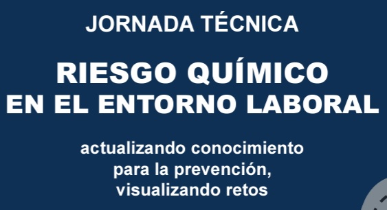 Logo jornada técnica sobre riesgo químico en el entorno laboral