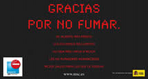 Gracias por no fumar