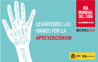 Día Mundial del Sida. Levantemos las Manos por la PREVENCIÓN VIH