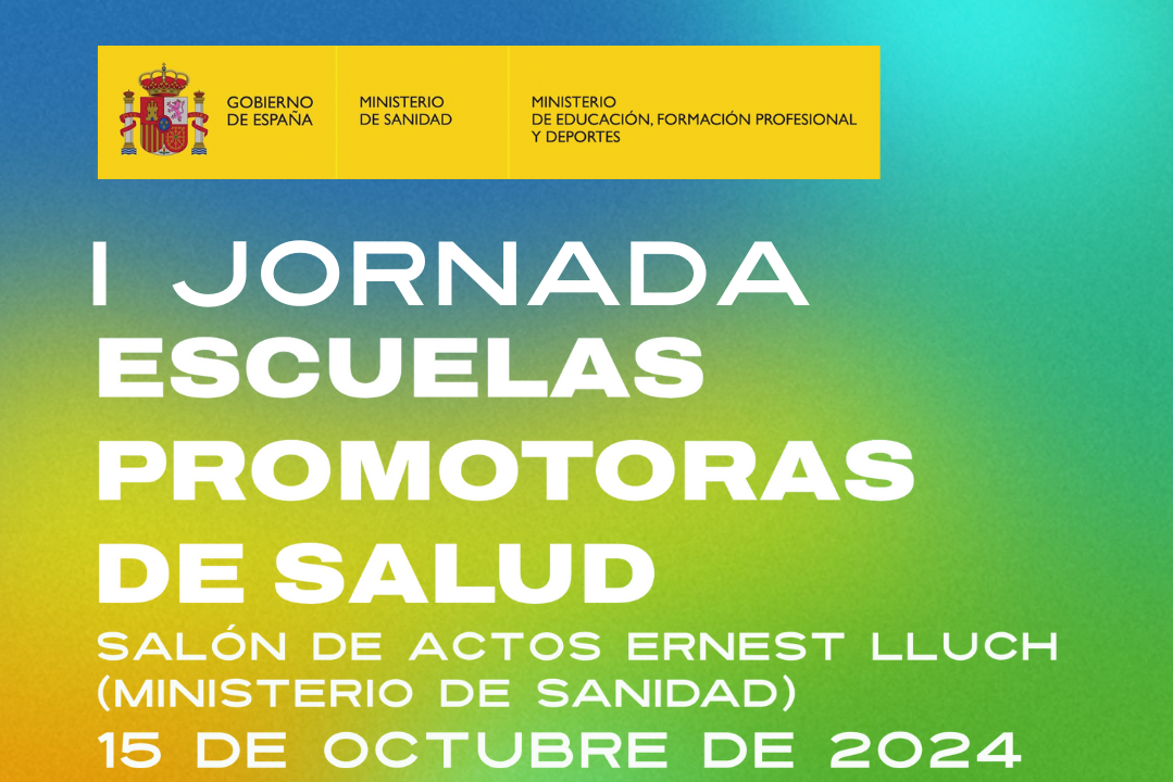 Banner de la I Jornada de Escuelas Promotoras de Salud