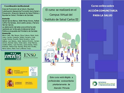 Curso online acción comunitaria para la salud