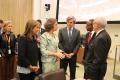 03/06/2014 - La ministra de Sanidad, Servicios Sociales e Igualdad, Ana Mato, acompañando a S.M. La Reina en la sesión anual de la junta ejecutiva de UNICEF, celebrada en la sede de las Naciones Unidas en Nueva York.© Casa de S.M. el Rey / Borja Fotógrafos.