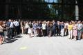 25/07/2013 - Minuto de silencio en explanada del Ministerio por la tragedia en Santiago de Compostela