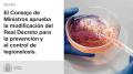 02/07/2024 - El Consejo de Ministros aprueba la modificación del Real Decreto para la prevención y el control de la legionelosis