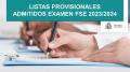 30/10/2023 - Sanidad publica las listas provisionales para las pruebas selectivas de Formación Sanitaria Especializada 2023-2024