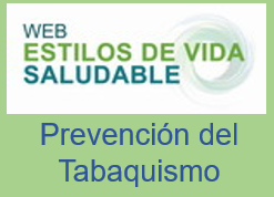 Apartado de Prevención del tabaquismo de la web de estilos de vida saludable